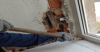 Демонтаж оконных откосов по выгодной цене от 528 руб. в Кашире - Сварной-Кшр